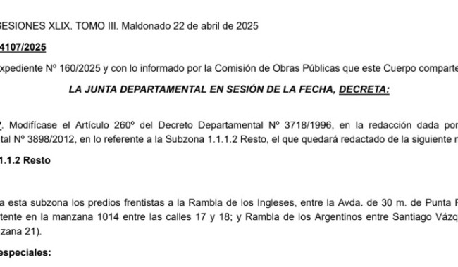 Decreto 4107/2025: modifica aspectos de la Ordenanza General de las Construcciones (TONE)