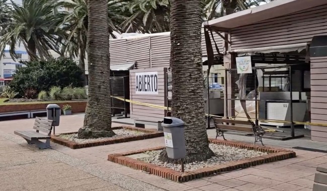 En menos de un mes quedaría reconstruido módulo de la Plaza de los Artesanos que sufrió daños por temporal