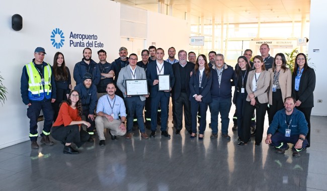 Aeropuerto Internacional de Punta del Este amplía la certificación de su Sistema de Gestión de la Calidad