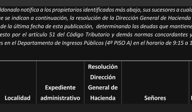 IDM notifica a padrones con deudas