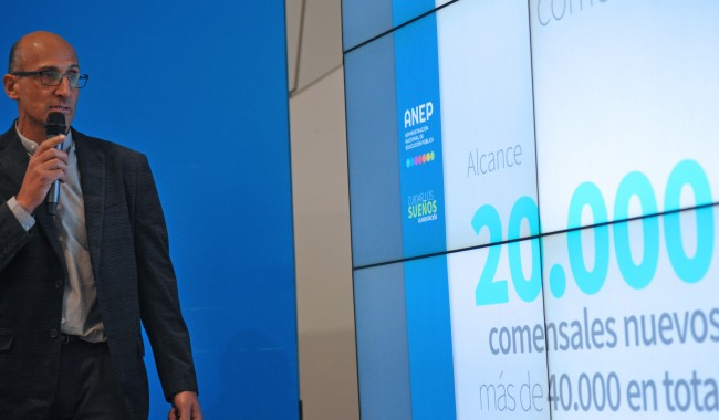 ANEP duplica cobertura alimentaria de estudiantes de educación media