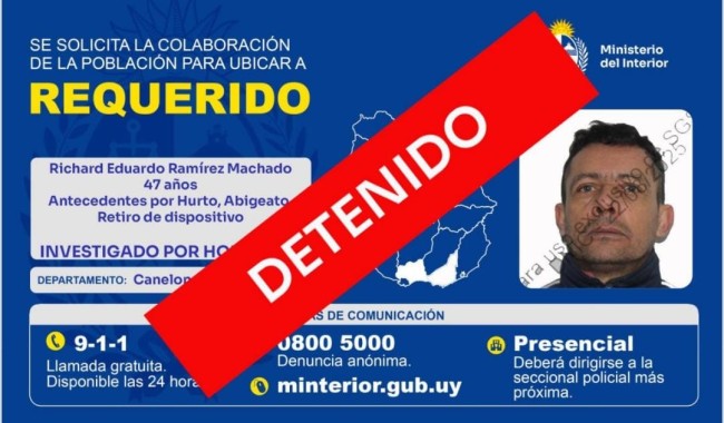 Cayó en Canelones uno de los presuntos homicidas de Talhia Tuvi
