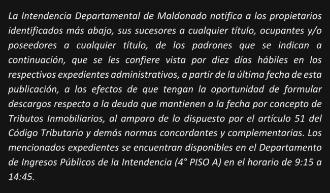 IDM: Vista Tributos Inmobiliarios