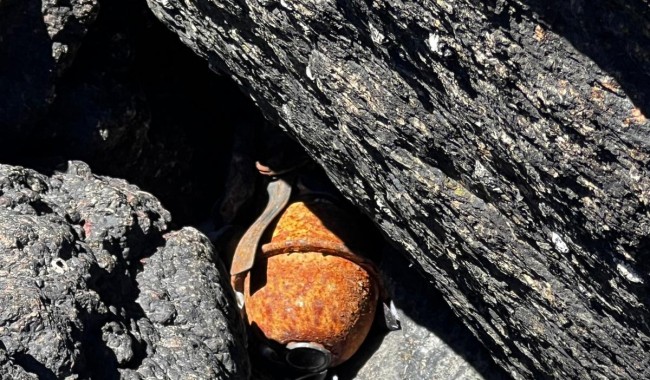 Apareció otra granada en Piedra del Chileno y se realizó una explosión controlada