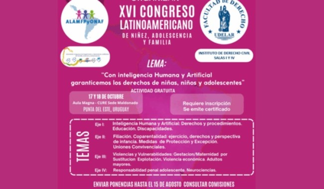 Maldonado recibe el Congreso Latinoamericano de Niñez, Adolescencia y Familia