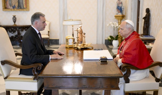 Presidente Orsi mantuvo audiencia oficial con el papa León XIV
