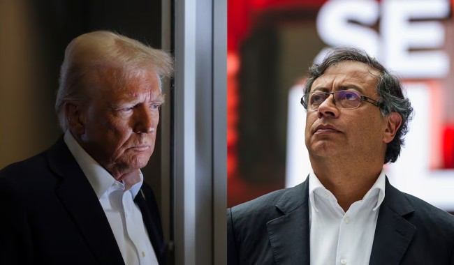 Trump llama a Petro "líder del narcotráfico" y anuncia fin de ayuda financiera a Colombia