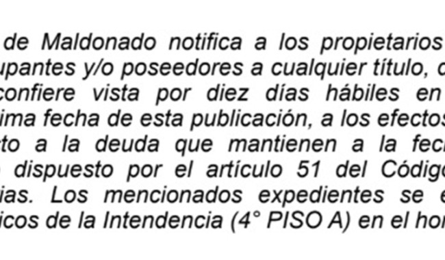 Vista Tributos Inmobiliarios (E186/ 32T)