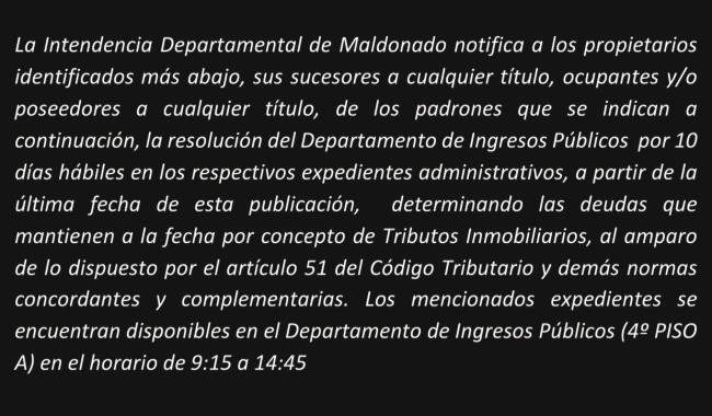 IDM: resoluciones inmobiliarias (ER193/21T)