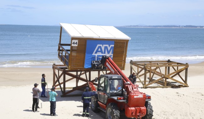 IDM, guardavidas, Marcelo Simoncelli, casetas, brigada guardavidas, Maldonado, temporada, verano, playas, puestos guardavidas