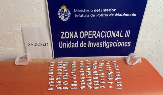 condenado, sustancias estupefacientes, cocaina, suministro, drogas, Exequiel Antonio Nuñez de Leon, policia Maldonado
