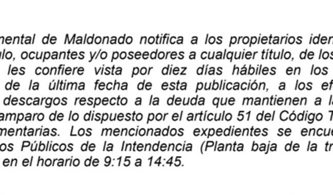 IDM: Vista Tributos Inmobiliarios (E193/ 26t)