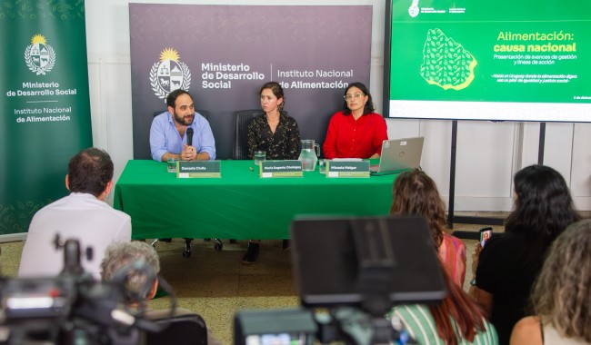 MIDES, ministerio Desarrollo Social, INDA, Gonzalo Civila, Micaela Melgar, rendicion cuentas, seguridad alimentaria, sistema alimentario