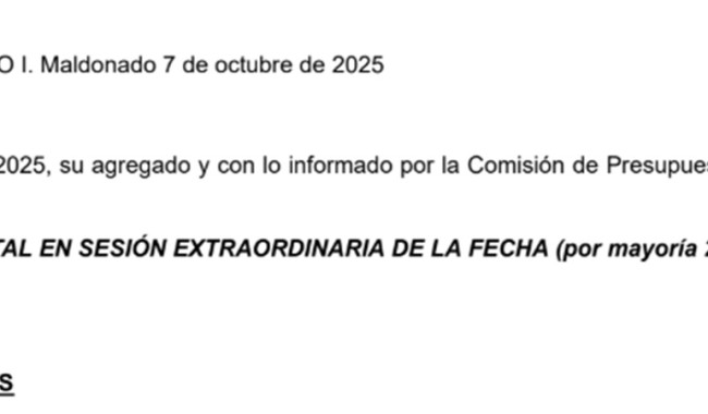 Decreto 4114/2025: Presupuesto Departamental 2026-2030