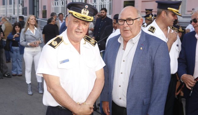 Seguridad y coordinación: Maldonado destacó su modelo policial en el aniversario de la Policía Nacional