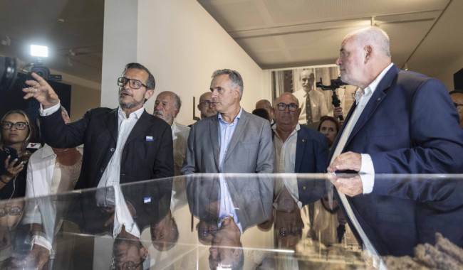 Orsi llamó a asumir como país el legado cultural del MACA en la apertura de la muestra de Lucio Fontana