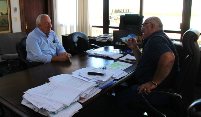 Avanzan proyectos conjuntos entre la IDM y la ANP que incluyen intervenciones en la zona del Puerto de Piriápolis