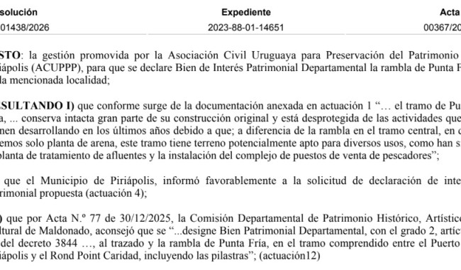 Resolución IDM 01438/2026: Declaración de Bien de Interés Patrimonial Departamental