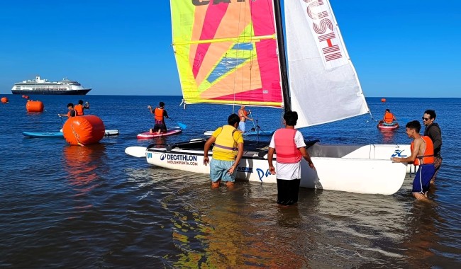 Vela social: proyecto en Maldonado abre el mar a niños y personas en situación de discapacidad