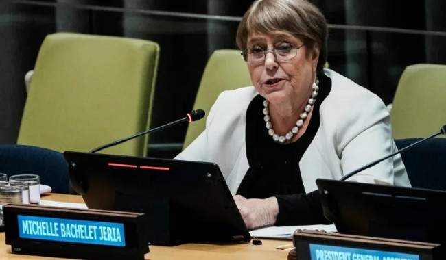 Michelle Bachelet presenta su visión para la ONU: “Un liderazgo de esperanza y resultados frente a un mundo en peligro"