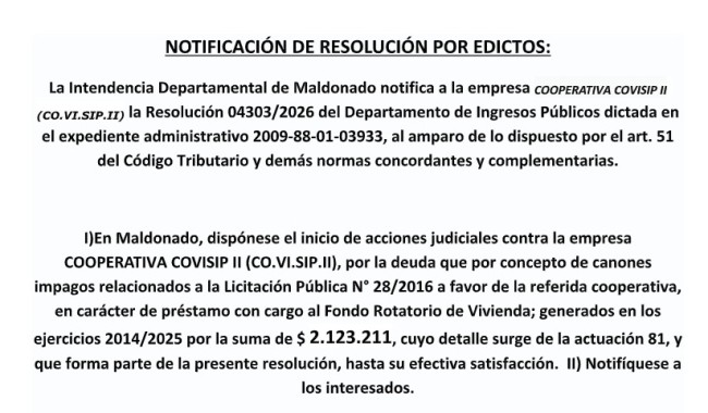 IDM: Expediente 2009-88-01-03933; Resolución CO.VI.SIP. II