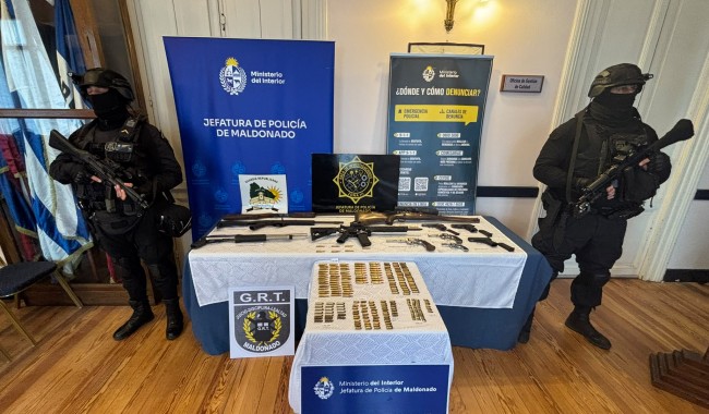 43 armas incautadas y diplomático europeo entre las víctimas de la banda que robaba en zonas rurales