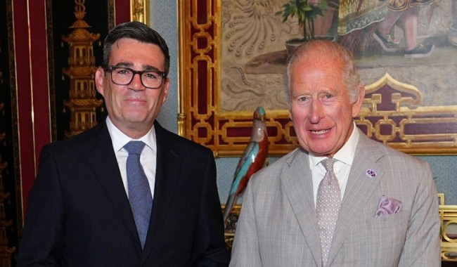 Reino Unido, Rey Carlos, Andy Burnham, primer ministro, Buckingham