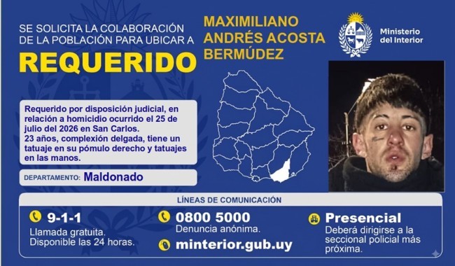 Formalizaron al joven requerido por el homicidio de San Carlos que salió a la luz por un disparo en la espalda