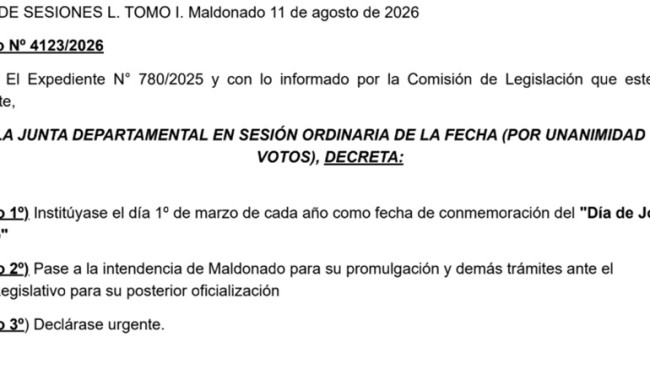 Decreto 4123/2026: Día de José Ignacio