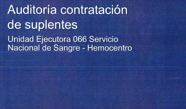Hemocentro Maldonado, ASSE, auditoría Hemocentro, Servicio Nacional de Sangre, Jorge Curbelo, SNS, Hemocentro Regional, Auditoría Interna ASSE, Hemobús, Maldonado