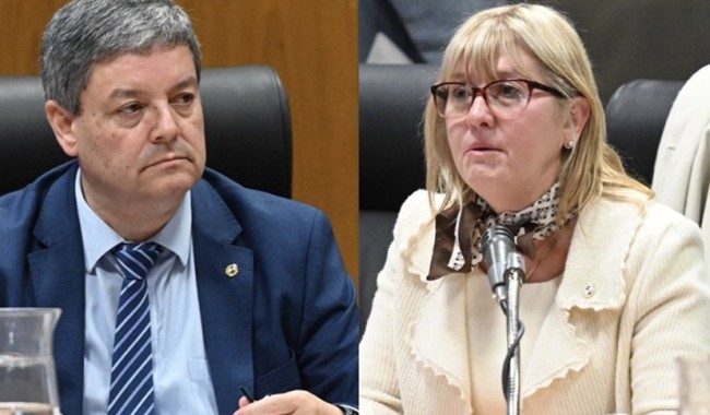 Casaretto acusó a Lustemberg de “faltar el respeto al Parlamento” por un informe que prometió y no entregó