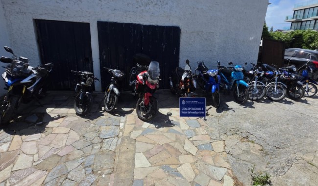 Operación Romeo, Maldonado, hurto de motos, receptación, allanamientos, Jefatura Maldonado, Policia Maldonado, estupefacientes, hurto, formalizados, INAU, INISA, adolescentes infractores