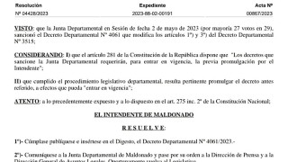 Resolución IDM 04428/2023: cumplimiento del Decreto 4061