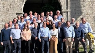 Con el foco en la Rendición de Cuentas, Lacalle Pou fue el anfitrión de encuentro en Anchorena