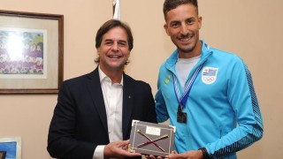 Lacalle Pou recibió al remero uruguayo Felipe Klüver