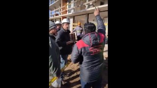 Tensa situación en obra de la parada 33 cuando dirigentes del SUNCA amenazaron a los operarios que trabajaban en el lugar