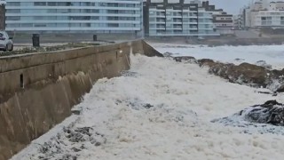 Punta del Este registró las rachas máximas de viento durante el pasaje del temporal