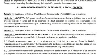 Decreto No 4087/2023: Junta modifica artículos del Decreto 4053 referente a incentivos a la industria de la construcción