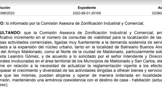 Resolución IDM 11088/2023: SECTOR MALDONADO, el SUBCENTRO COMERCIAL Avenida Leandro Gómez