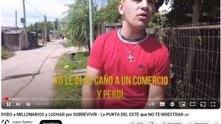 video viral, Joaco Santos, Youtube, barrio Kennedy, asentamiento Kennedy, Punta del Este