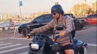 Lacalle Pou, multa, IDM, La Barra, exceso de velocidad, Colonia, Harley Davidson