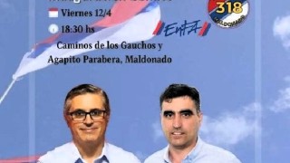 Andrés Lima inaugura local en Maldonado