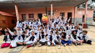 Enjoy, huevo de pascua, Pascua, escuela 6, jardin 83