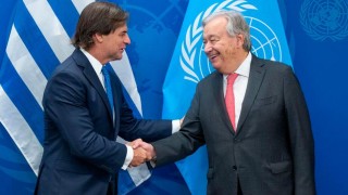 Lacalle Pou se reunió con el secretario general de la ONU, António Guterres