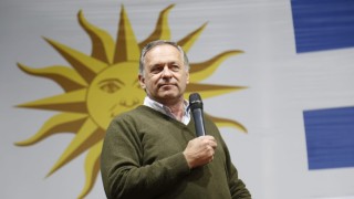 Alvaro Delgado, acto, San Carlos, Antía, Rodrigo Blas, plebiscito, reforma previsional, seguridad social, colapso, elecciones, campaña, octubre