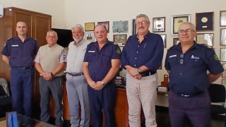 Primera visita oficial de autoridades de Tránsito de la IDM al nuevo Jefe de Policía de Maldonado
