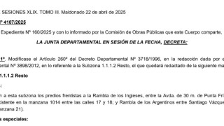 Decreto 4107/2025: modifica aspectos de la Ordenanza General de las Construcciones (TONE)