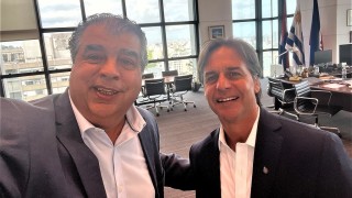Lacalle Pou, Rodrigo Blás y una “reunión de amigos”
