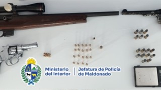 Más actuaciones por disparos: policía detiene a tres personas e incauta armas y municiones
