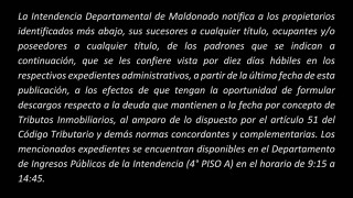 IDM: Vista Tributos Inmobiliarios (E189/30T)